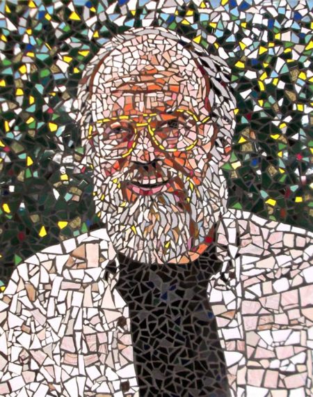 Ceramic Tile Mosaic Portrait by Artist Bonnie Lee Turner