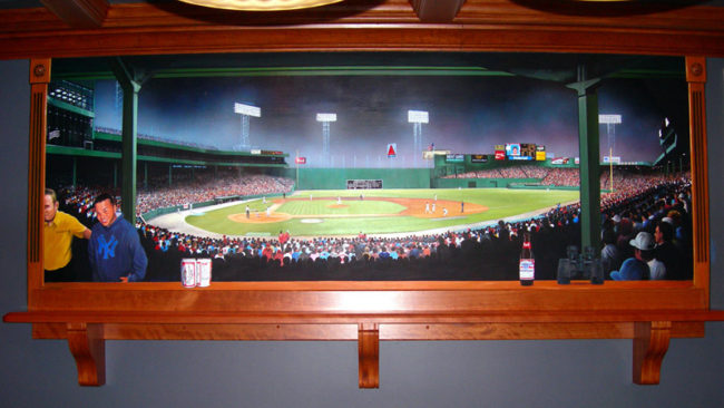 Fenway Park Mural Painted by Bonnie Lee Turner and Charles C. Clear III