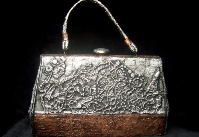 'Mexico' Metallic Handbag by Artist Bonnie Lee Turner