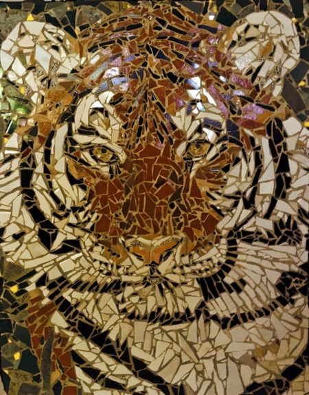 Tiger Mosaic by Artist Bonnie Lee Turner
