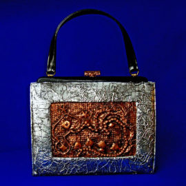 Equal Pay, Metallic Handbag, Mixed Media, 2016, by Artist Bonnie Lee Turner