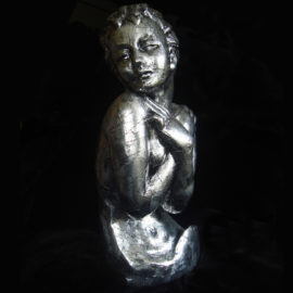 Innocence, Metallic Sculpture, Mixed Media, 2016, by Bonnie Lee Turner