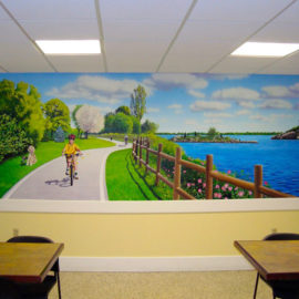 East Bay Bike Path Mural by Artists Bonnie Lee Turner and Charles C. Clear III
