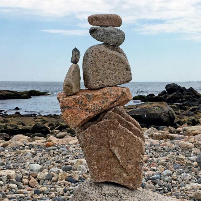 Mother and Child Rock Sculpture